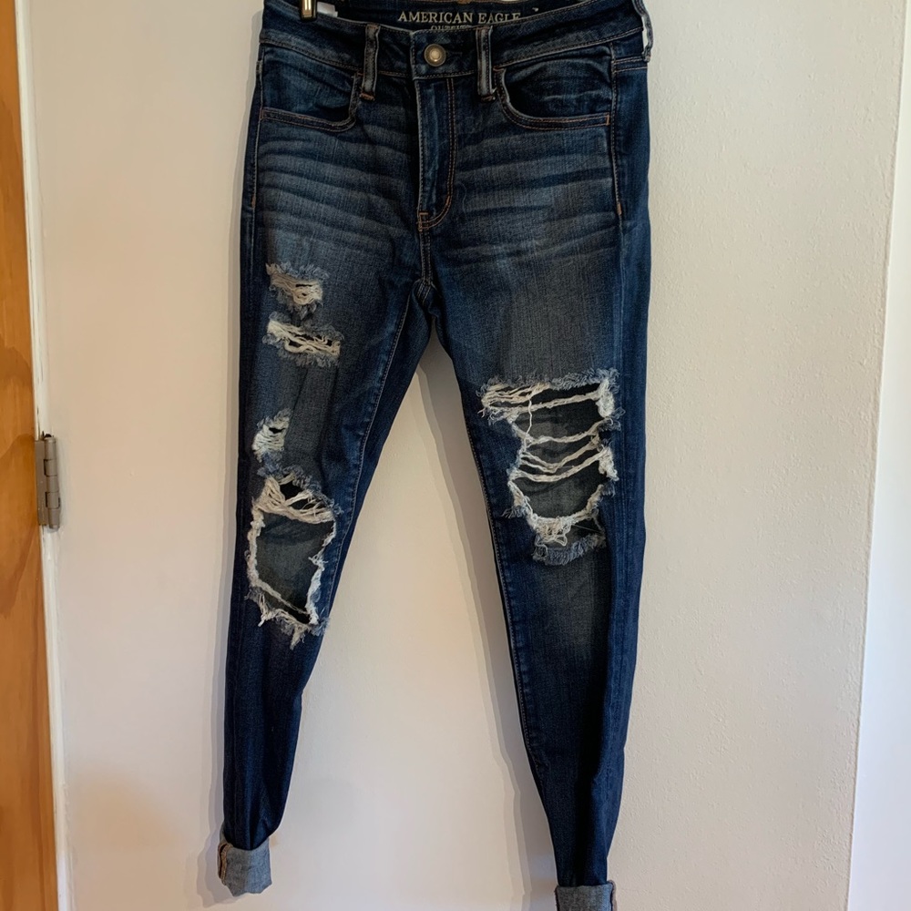 Ripped High Rise Jegging